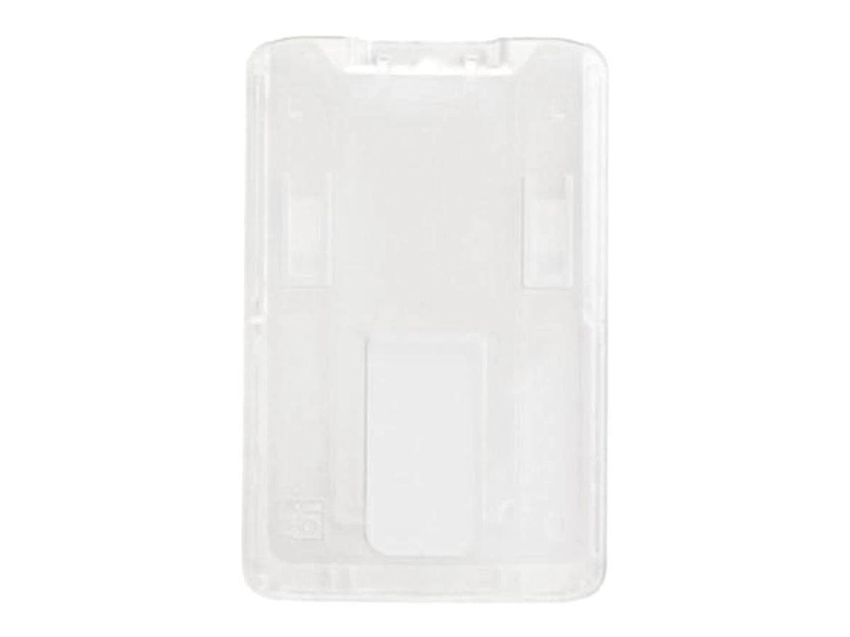 Basics Clear Name ID Badge Holder - Horizontal (Pack of 50)