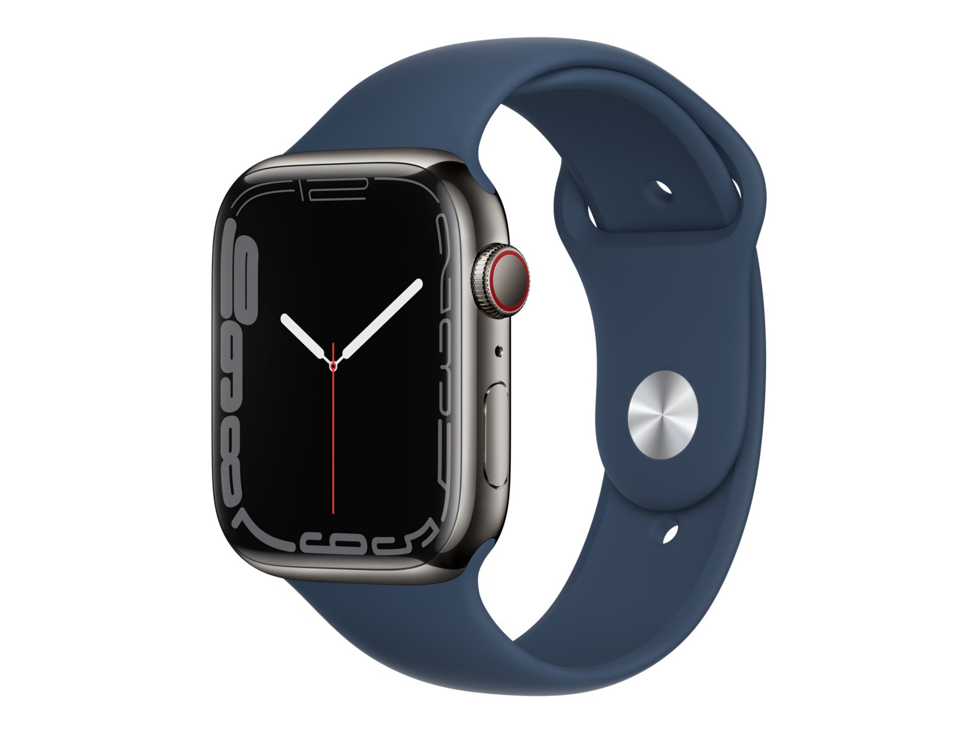 Apple Watch Series 7 (GPS + Cellular) - graphite stainless steel - smart wa