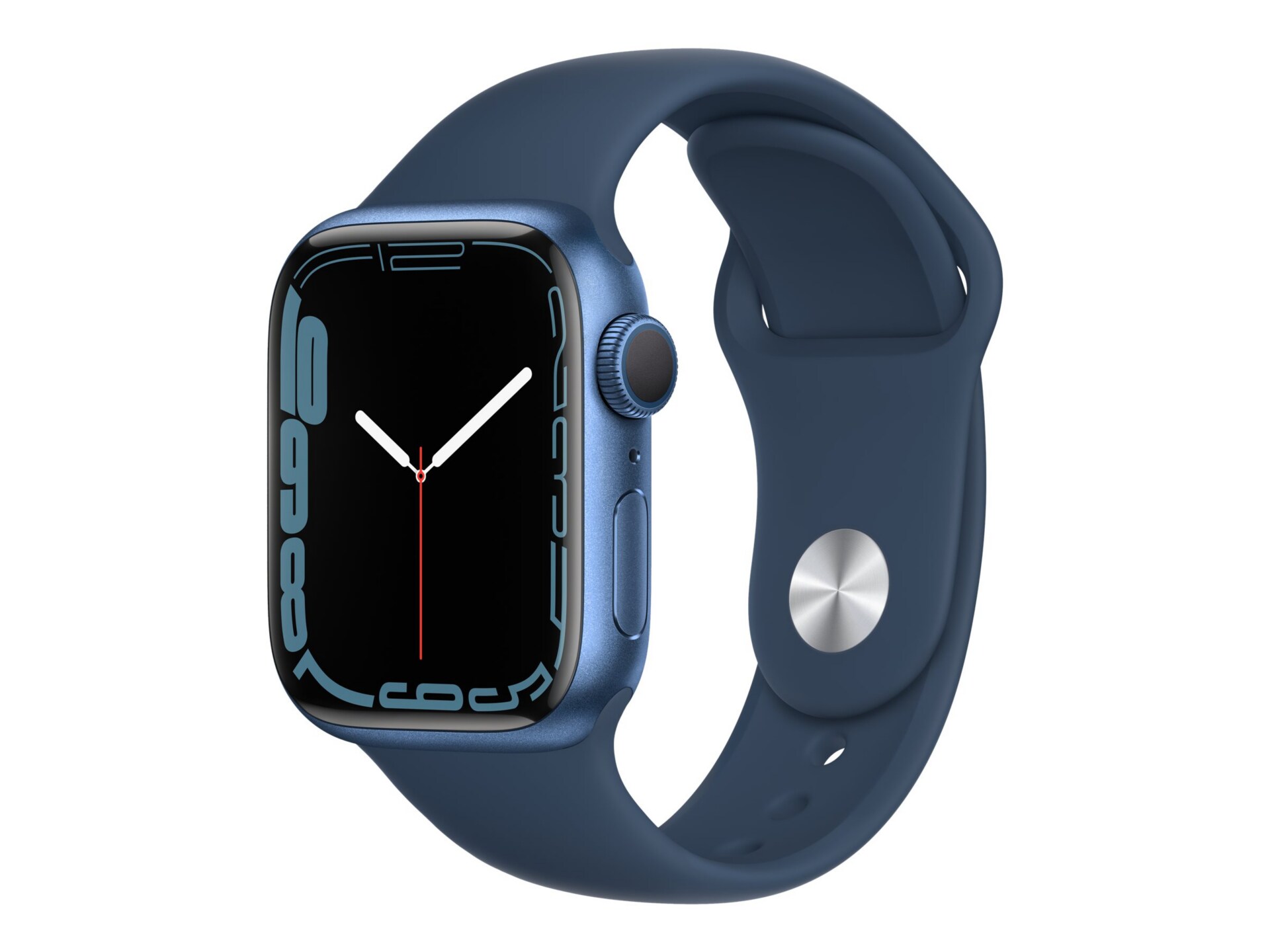 Apple Watch Series 7 (GPS) - blue aluminum - smart watch with sport band -