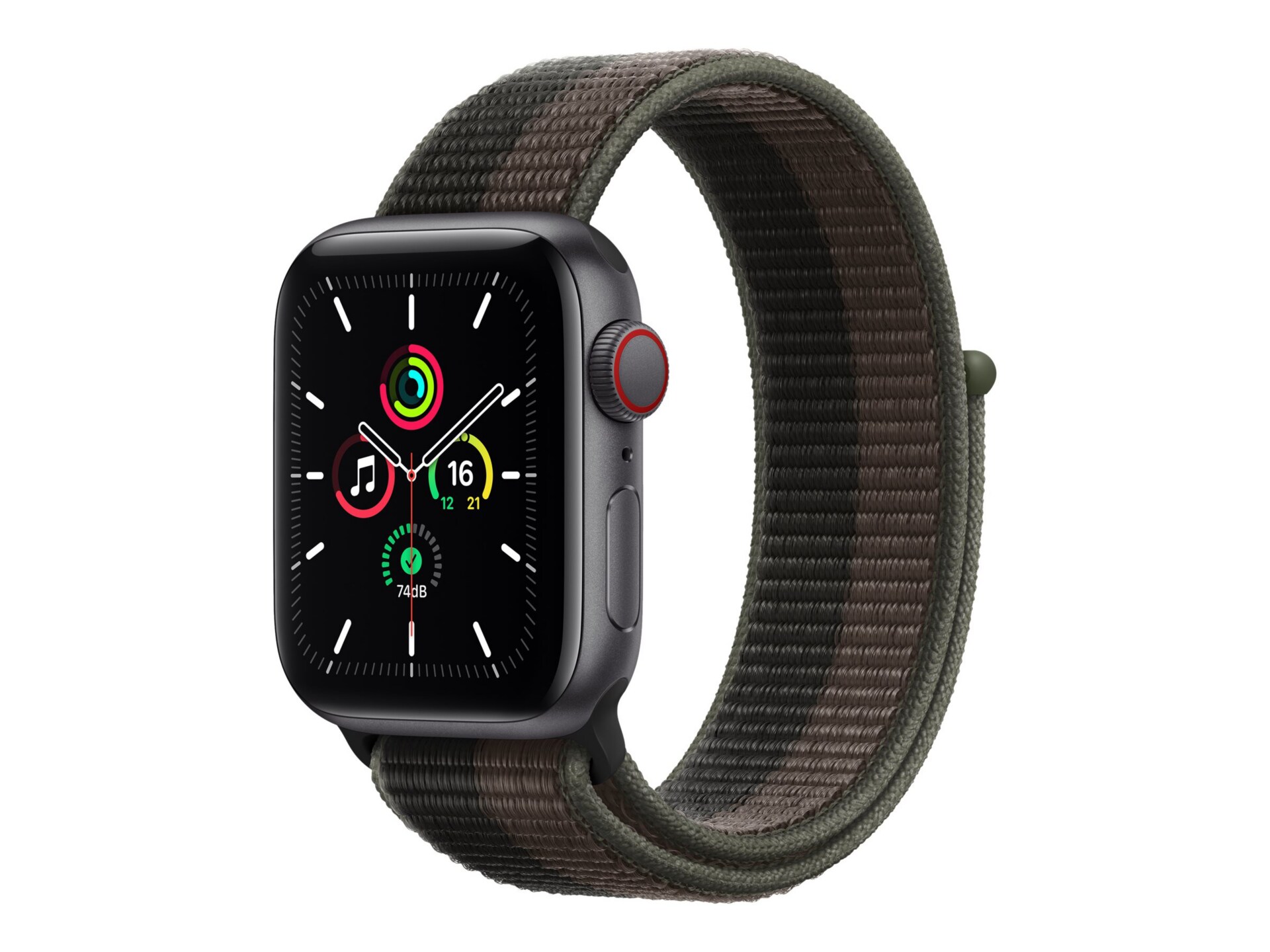 Apple Watch SE (GPS + Cellular) - space gray aluminum - smart watch with sp