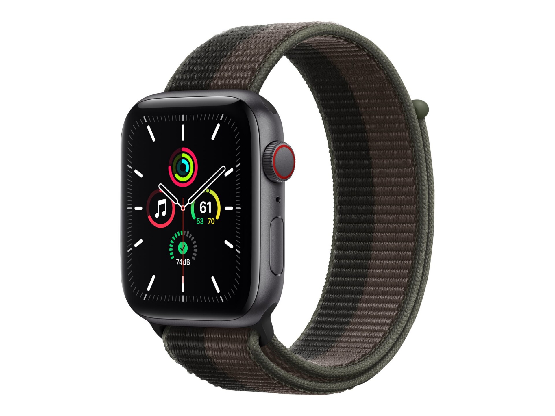 Apple Watch SE (GPS + Cellular) - space gray aluminum - smart watch with sp