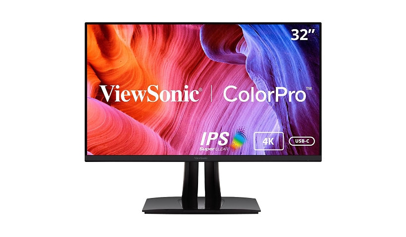 ViewSonic ColorPro VP3256-4K - 4K UHD Ergonomic IPS Monitor with Pantone Validated, USB-C, HDMI, DP - 350 cd/m² - 32"