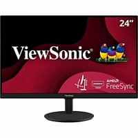ViewSonic VA2447-MHJ - 1080p Ergonomic Monitor with  AMD FreeSync, 75Hz, HDMI, VGA - 250 cd/m² - 24"