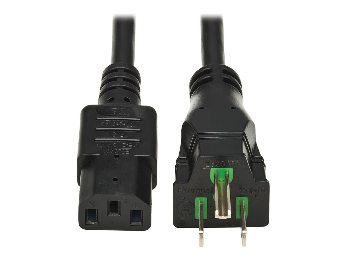 Eaton Tripp Lite Series Safe-IT Antibacterial Hospital-Grade Power Cord, 5-