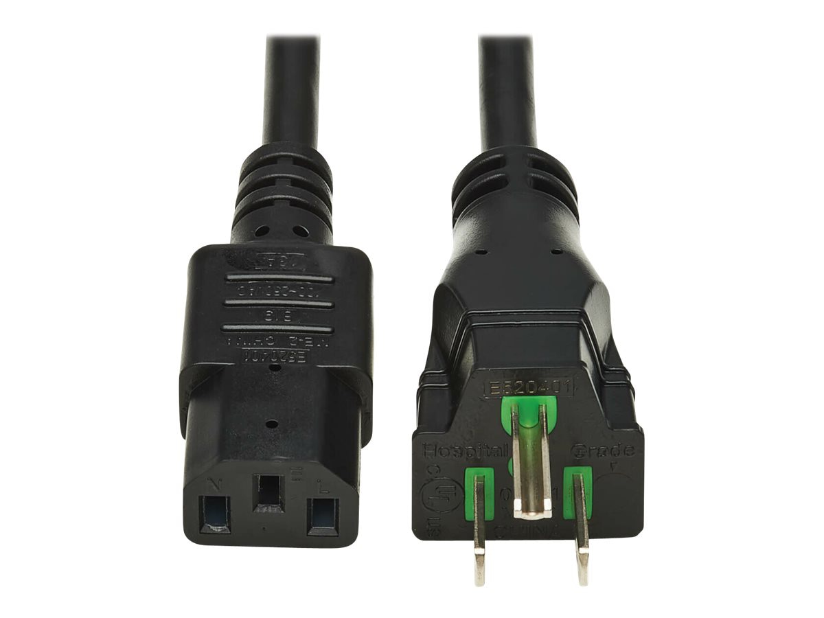 Eaton Tripp Lite Series Safe-IT Antibacterial Hospital-Grade Power Cord, 5-