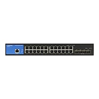 Linksys Business LGS328C - switch - 24 ports - smart - rack-mountable - TAA
