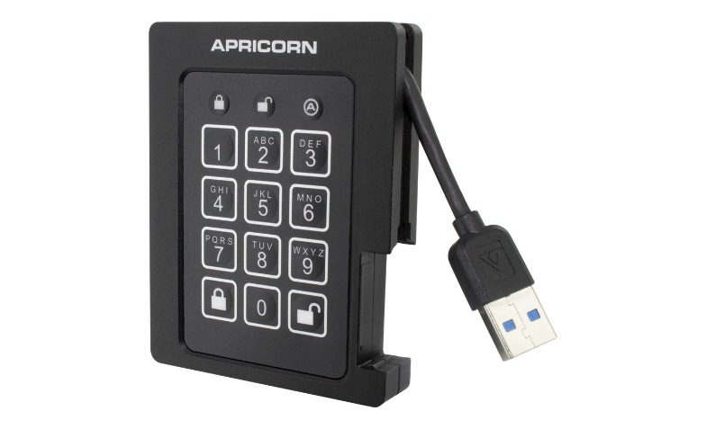 Apricorn Aegis Padlock SSD - SSD - 4 TB - USB 3.2 Gen 1 - TAA