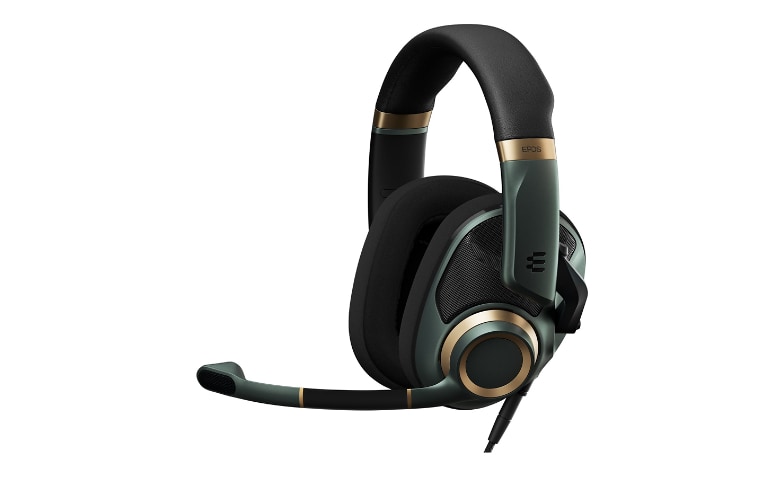 EPOS H6PRO Open Binaural Wired Gaming Headset with Mic - Green