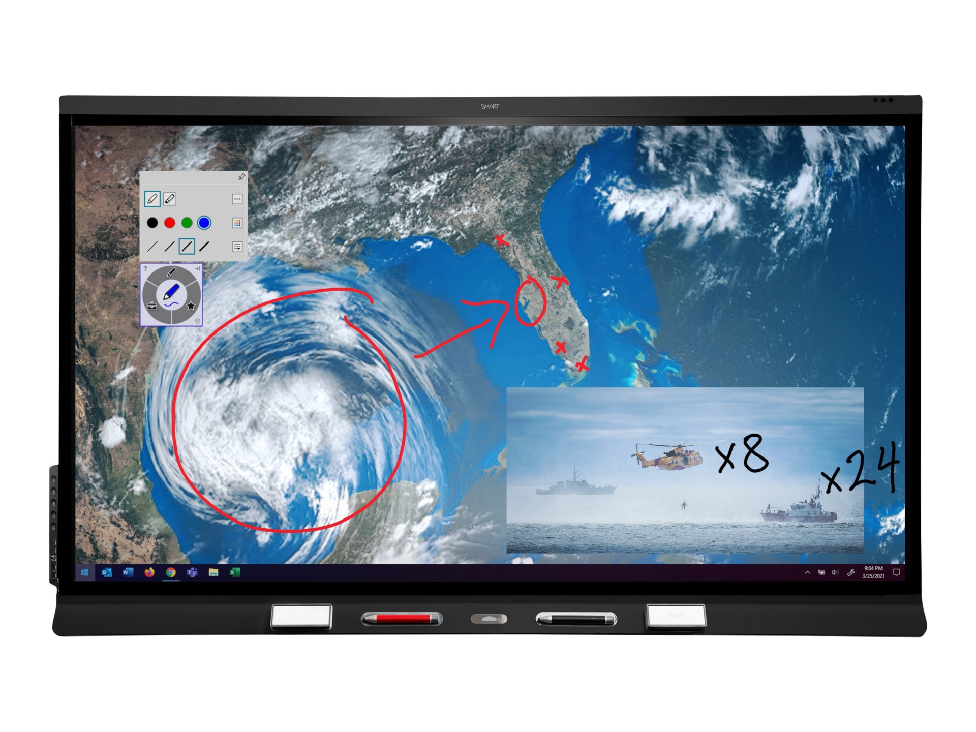 SMART Board SBID-6486S-V3-P 6000S (V3) Pro Series - 86" LED-backlit LCD display - 4K - for interactive communication -