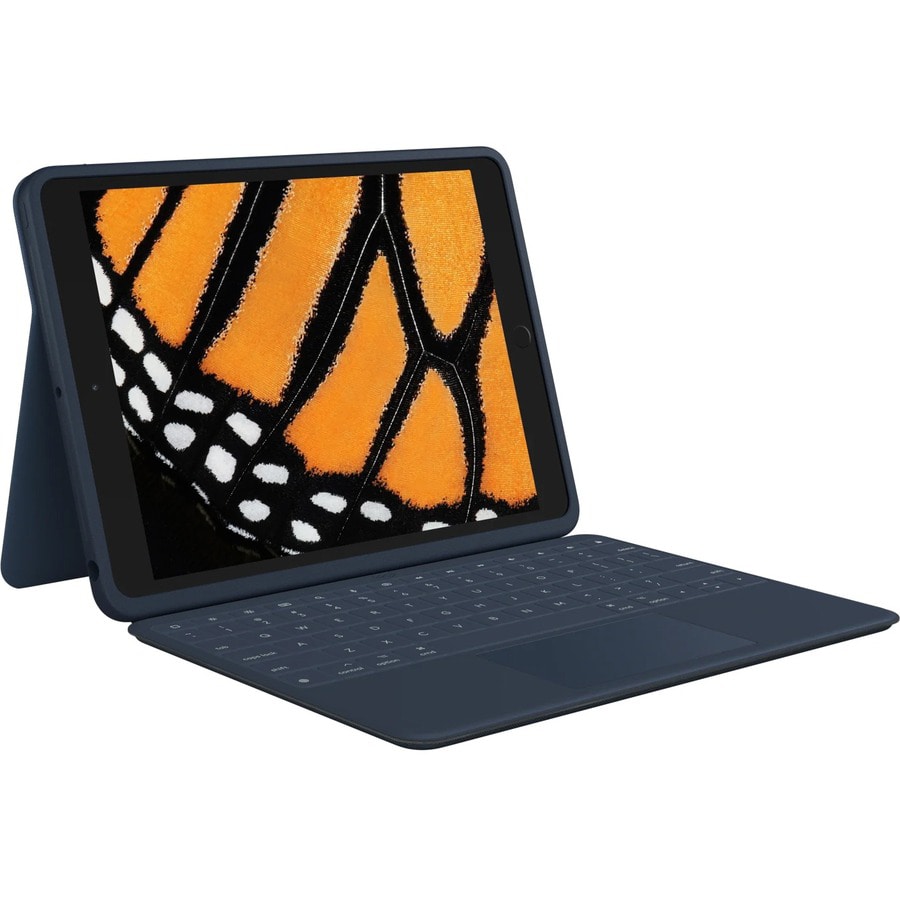 Logitech Rugged Combo 3 Touch - keyboard and folio case - with trackpad