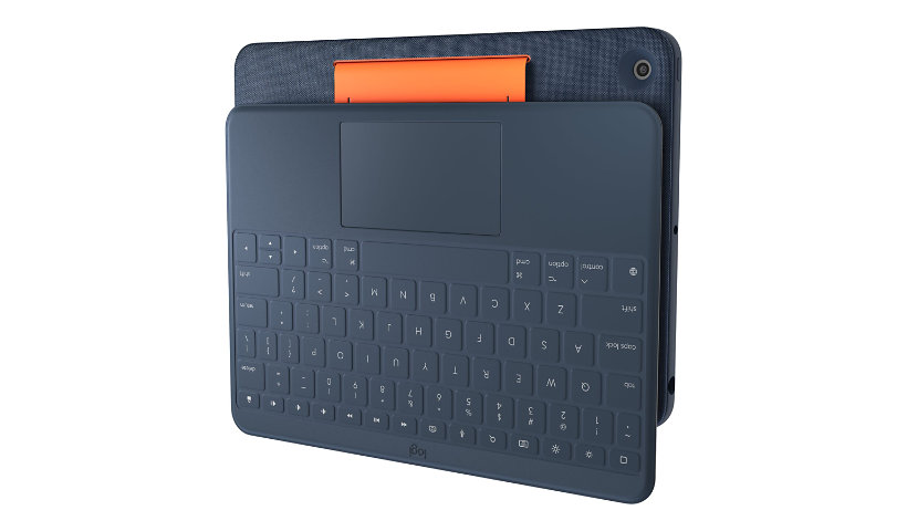 Logitech Rugged Combo 3 Touch - keyboard and folio case - with trackpad