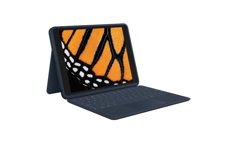 Logitech Rugged Combo 3 Touch - keyboard and folio case - with
