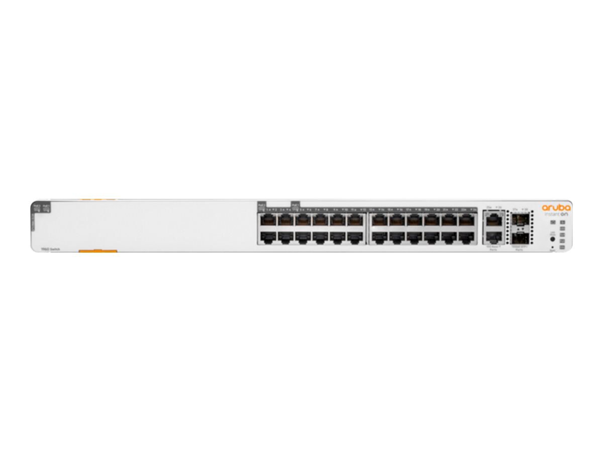 HPE Networking Instant On 1960 24G 20p Class4 4p Class6 PoE 2XGT 2SFP+ 370W Switch - switch - 24 ports - managed -