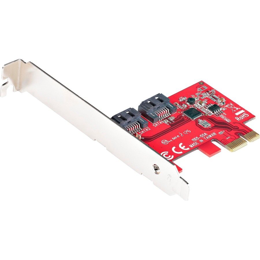 StarTech.com SATA PCIe Card, 2 Port PCIe SATA Expansion Card, 6Gbps, Non-RAID, PCIe/SATA Converter