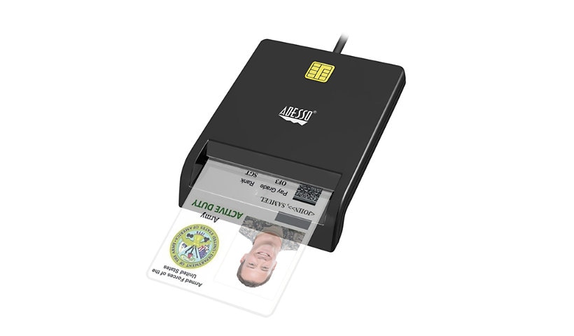 Adesso SCR-100 CAC Smart Card Reader - TAA Compliant