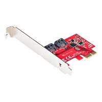 StarTech.com SATA PCIe Card, 2 Port PCIe SATA Expansion Card, 6Gbps SATA, PCI Express to SATA Adapter, Non-RAID, PCIe to