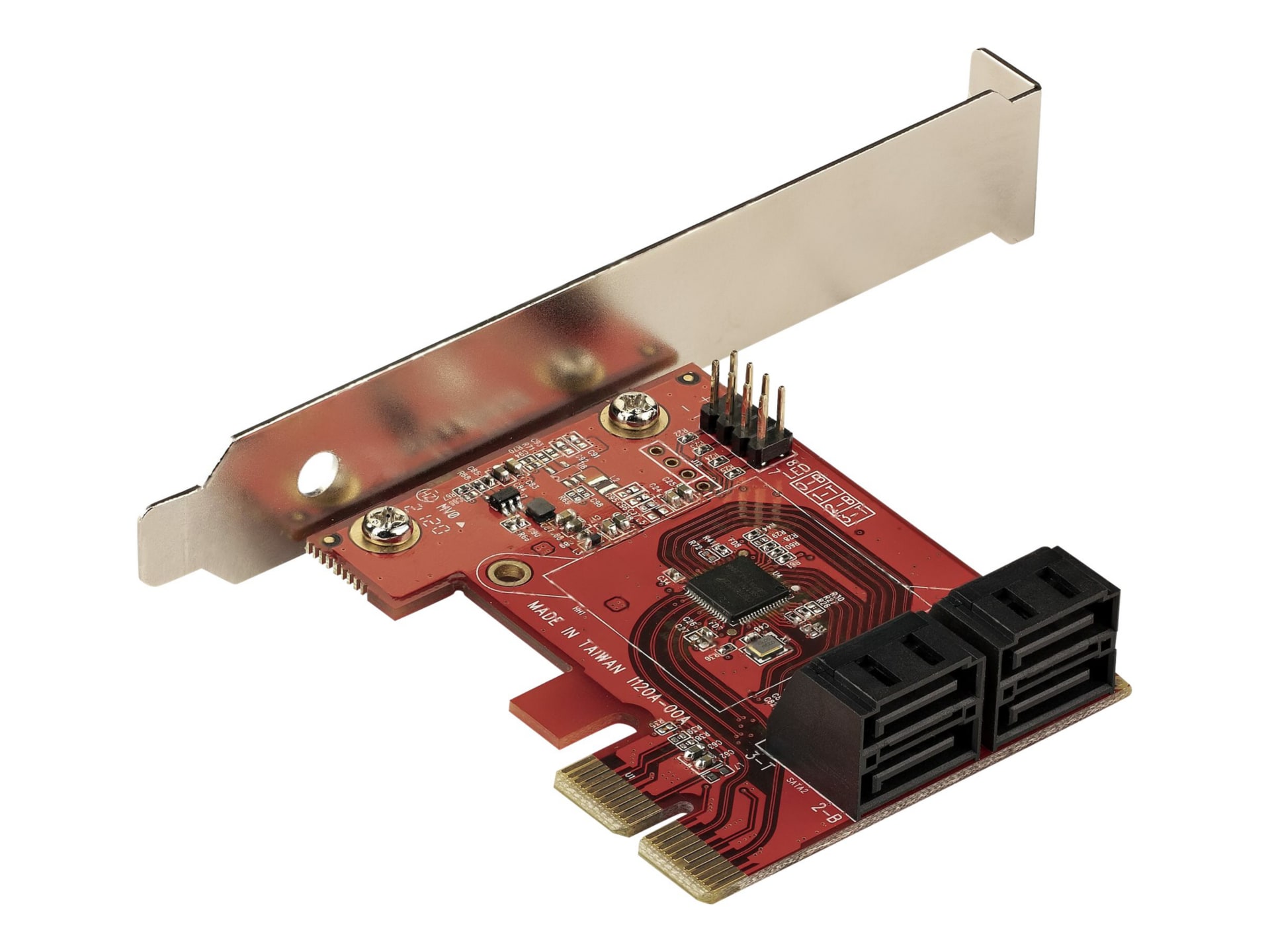 StarTech.com SATA PCIe Card, 4 Ports, Non-RAID, 6Gbps, PCI Express to SATA