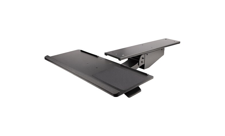 Height adjustable keyboard tray under deals desk