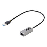 StarTech.com USB to Ethernet Adapter, USB 3.0 to 10/100/1000 Gigabit Ethernet LAN Adapter, 1ft/30cm Attached Cable, USB