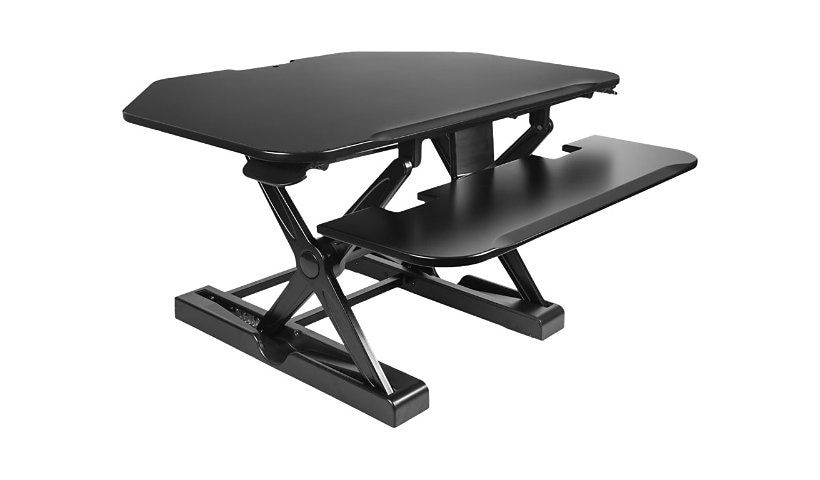 Innovative Winston Desk 2 - standing desk converter - rectangular with cut