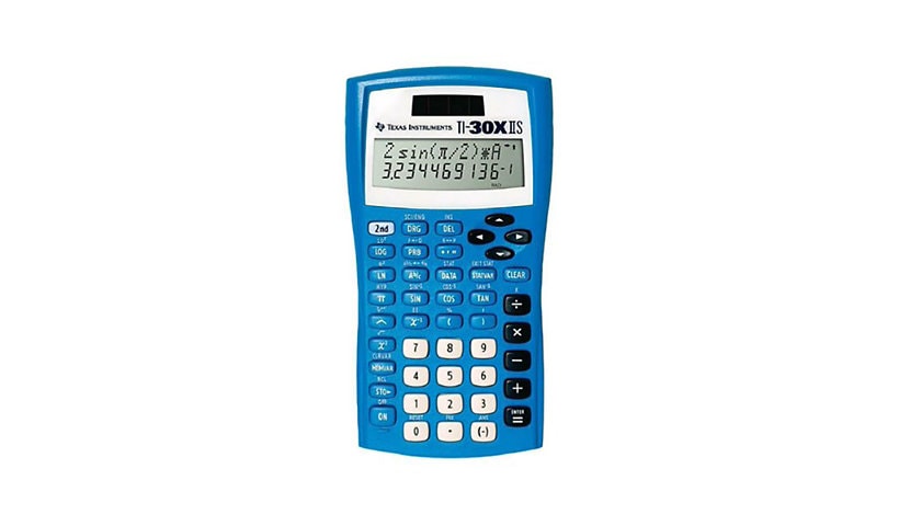 Texas Instruments TI-30XIIS Slidecase for Calculator - 10 Pack - Blue
