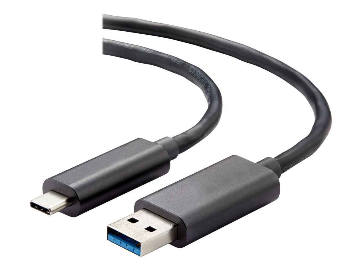 Vaddio 49 ft USB 3.2 Active Optical Cable - Type C to Type A - Black - USB-C cable - USB Type A to 24 pin USB-C - 49 ft
