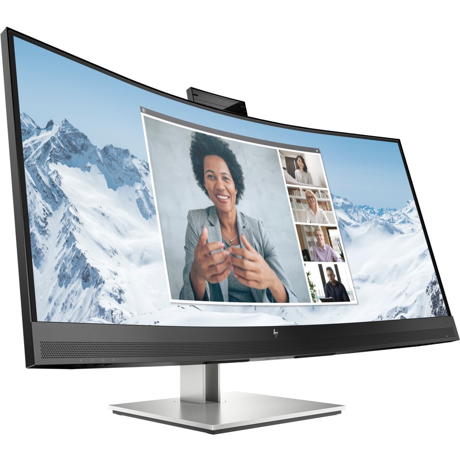 HP E34m G4 34 Class Webcam WQHD Curved Screen LCD Monitor - 21:9 - Black -  40Z26AA#ABA - Computer Monitors 