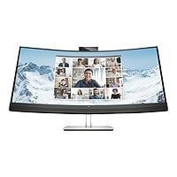 HP E34m G4 34" Webcam WQHD Curved Screen LCD Monitor - 21:9 - Black