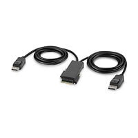 Belkin Secure Modular DP Dual Head Console Cable - video cable - DisplayPort - TAA Compliant - 6 ft