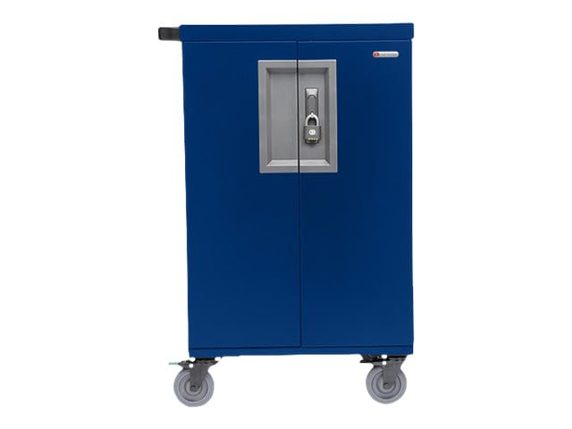 Bretford CoreX cart - pre-wired - for 36 devices - royal blue