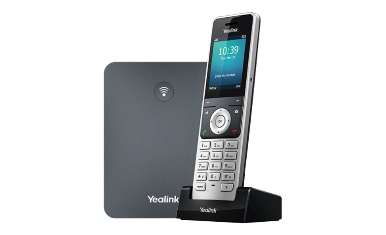 Yealink W76P - cordless phone / VoIP phone with caller ID - 3-way call  capability