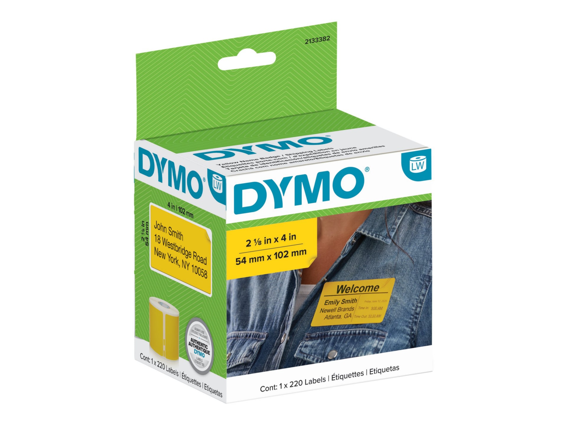Dymo Authentic LW - multipurpose labels - 220 label(s) - 54 x 102 mm