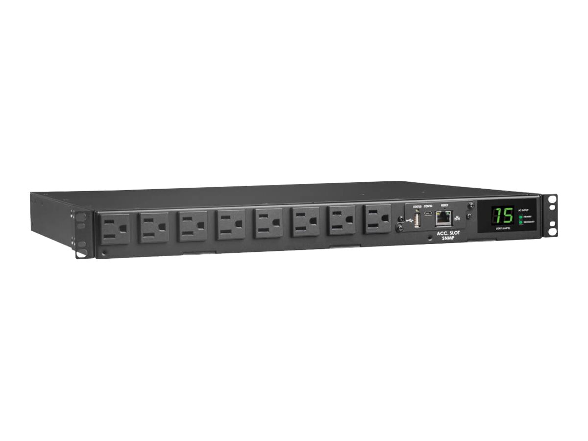 Eaton Tripp Lite Series PDU ATS/Monitored 1.44kW 120V Single-Phase - 8 NEMA