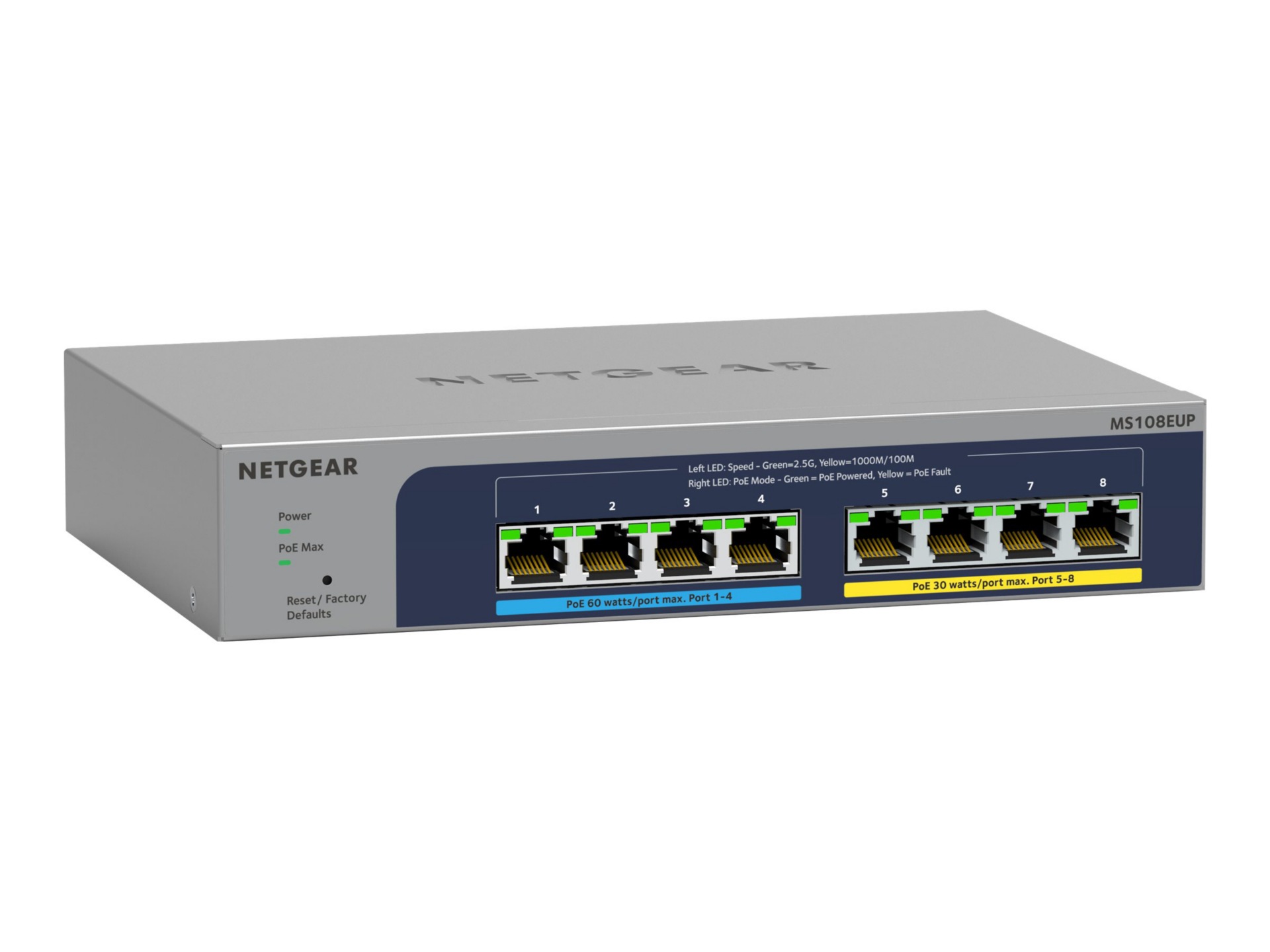 Thumbnail 4 of 19 for Netgear 8-port Ultra60 PoE++ Multi-Gigabit (2.5G) Ethernet Plus Switch