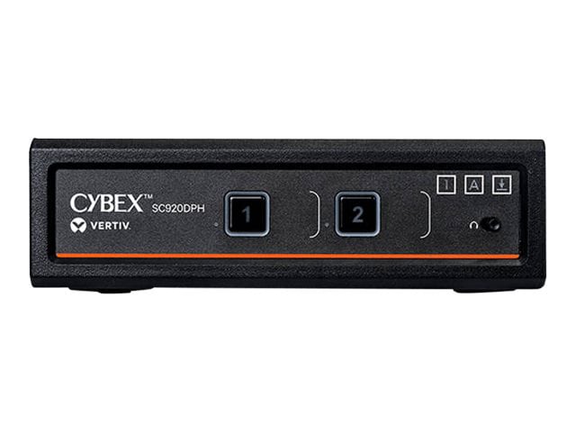 Vertiv Avocent Cybex SC900 Secure Desktop KVM Switch, Dual Head Monitor, 2