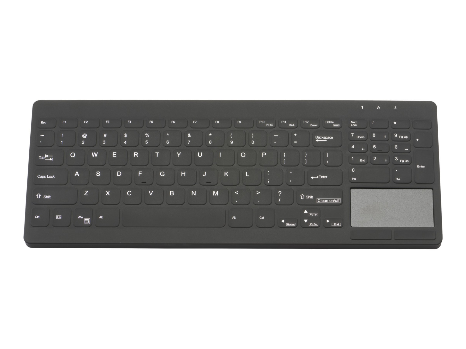 TG3 Electronics - keyboard - with touchpad - QWERTY - US - black