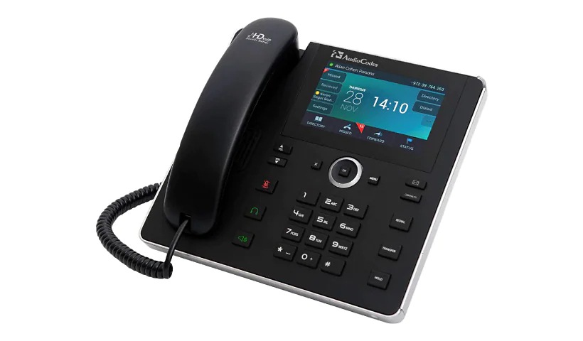 AudioCodes C450HD - VoIP phone - with Bluetooth interface with caller ID/call waiting - 3-way call capability