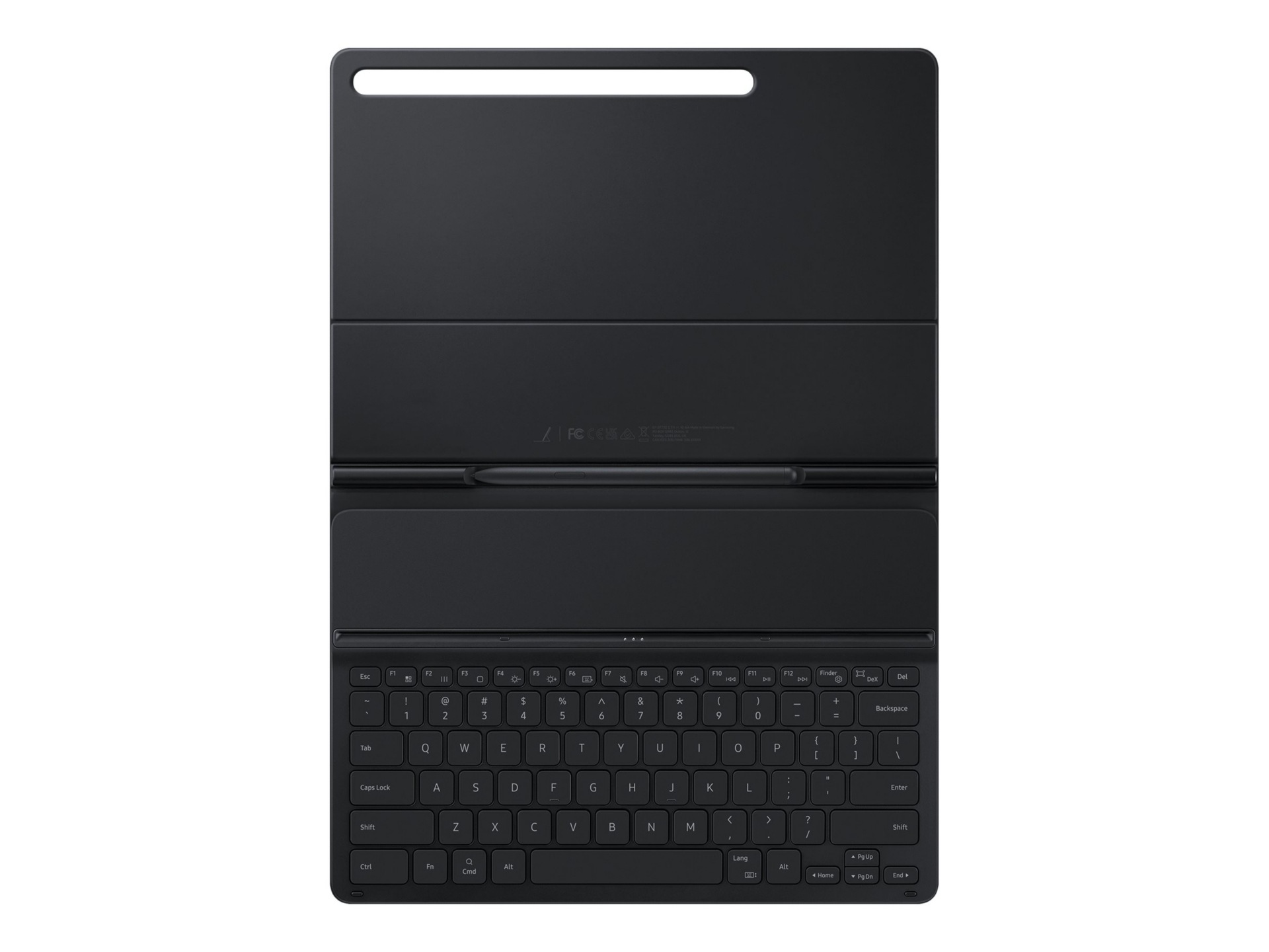 Samsung EF-DT730 - keyboard and folio case (book cover) - black