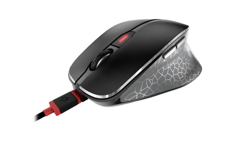 CHERRY MW 8C ERGO Rechargeable Black Wireless Mouse - JW-8600US