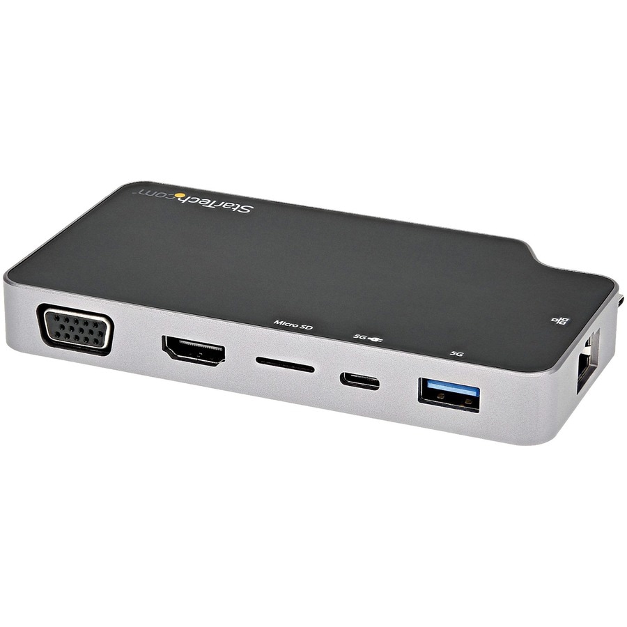 StarTech.com USB C Multiport Adapter, USB-C to 4K HDMI or VGA/PD/10Gbps USB