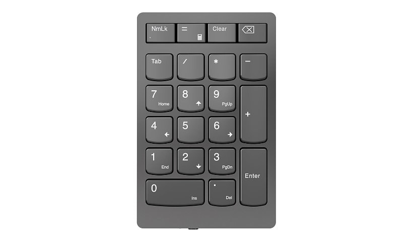 Lenovo Go Wireless Numeric Keypad - pavé numérique - gris orage Périphérique d'entrée