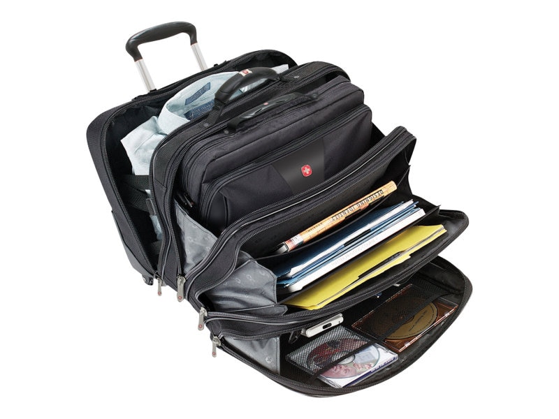 Laptop carrying shop case with wheels