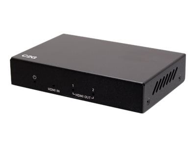 C2G 2-Port HDMI Splitter - Distribution Amplifier - 4K 60Hz - 7.1 Audio