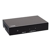 C2G 2-Port HDMI Distribution Amplifier Splitter - 4K 60Hz - HDR - 7.1 Audio