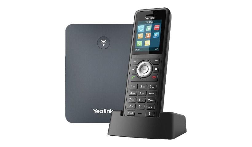 Yealink W79P - cordless VoIP phone - with Bluetooth interface with caller ID - 3-way call capability