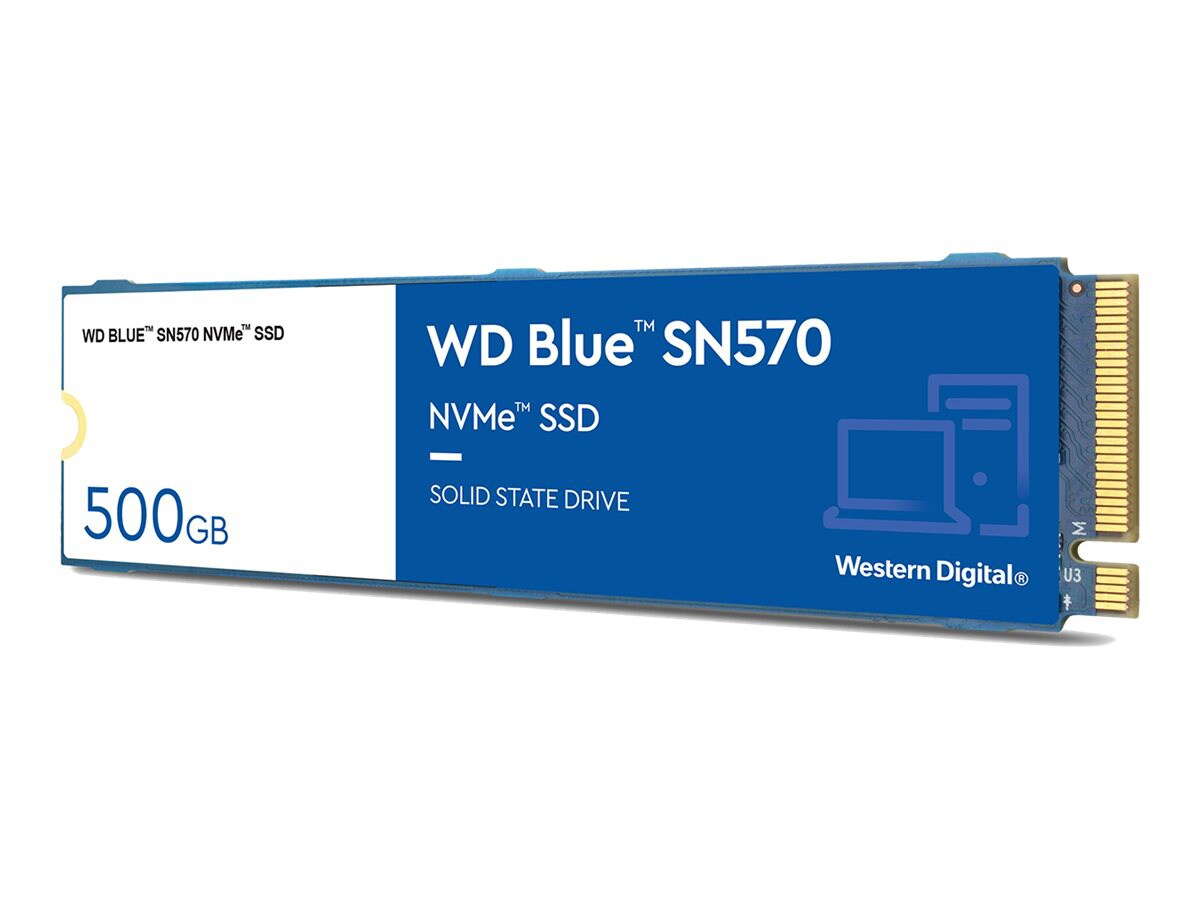 WD Blue SN570 SSD WDS500G3B0C - SSD - 500 GB - PCIe 3.0 x4 (NVMe) - WDS500G3B0C - Solid State -