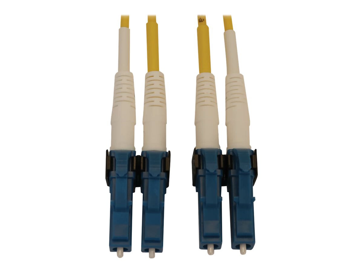 Eaton Tripp Lite Series 400G Duplex Singlemode 9/125 OS2 Switchable Fiber Optic Cable LC/UPC M/M LSZH Yellow 5 m 16.8ft