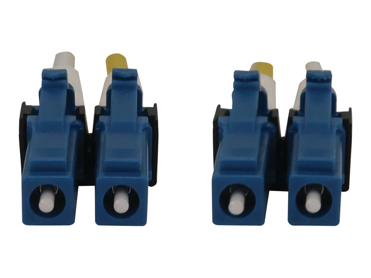 Thumbnail 4 of 4 for Eaton Tripp Lite Series 400G Duplex Singlemode 9/125 OS2 Switchable Fiber Optic Cable LC/UPC M/M LSZH Yellow 5 m 16.8ft