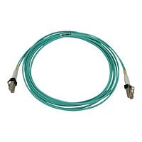 Eaton Tripp Lite Series 400G Multimode 50/125 OM3 Switchable Fiber Optic Cable (Duplex LC-PC M/M), LSZH, Aqua, 3 m (9.8