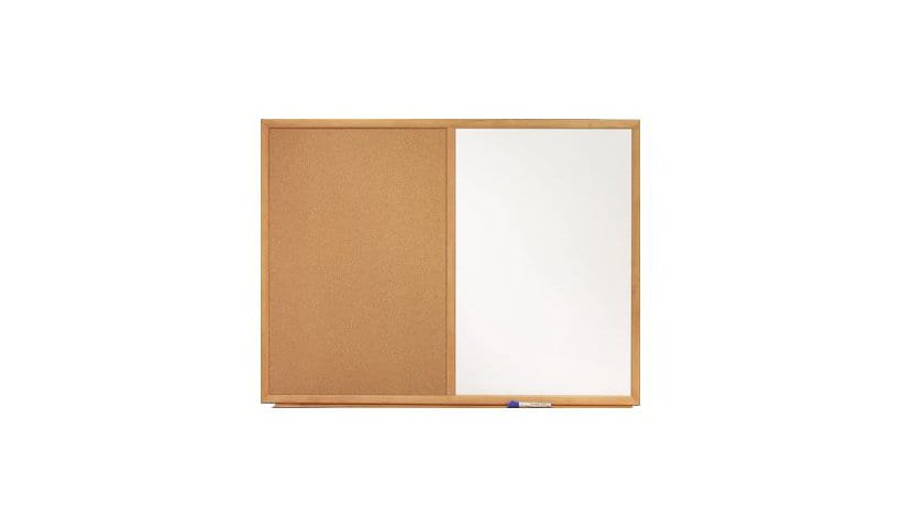 Quartet Standard combo board: whiteboard, bulletin board - 48 in x 35.98 in